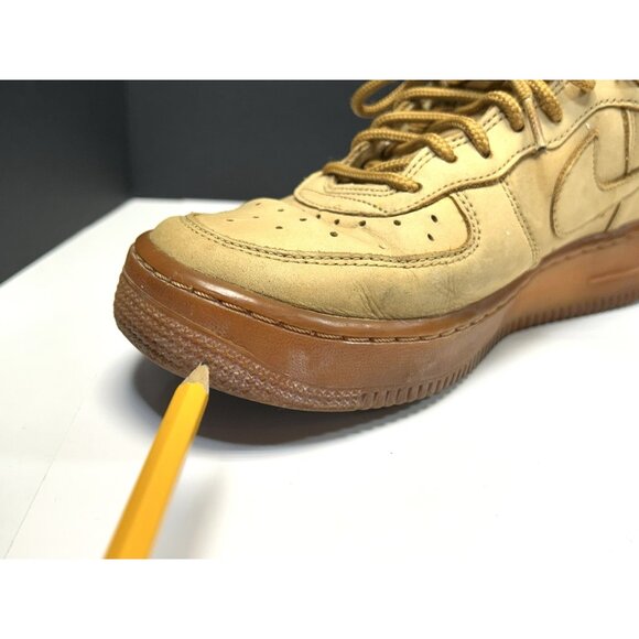 Nike Air Force One High Tops Wheat Sneakers 922066-203 Youth Size 7 - Picture 6 of 16